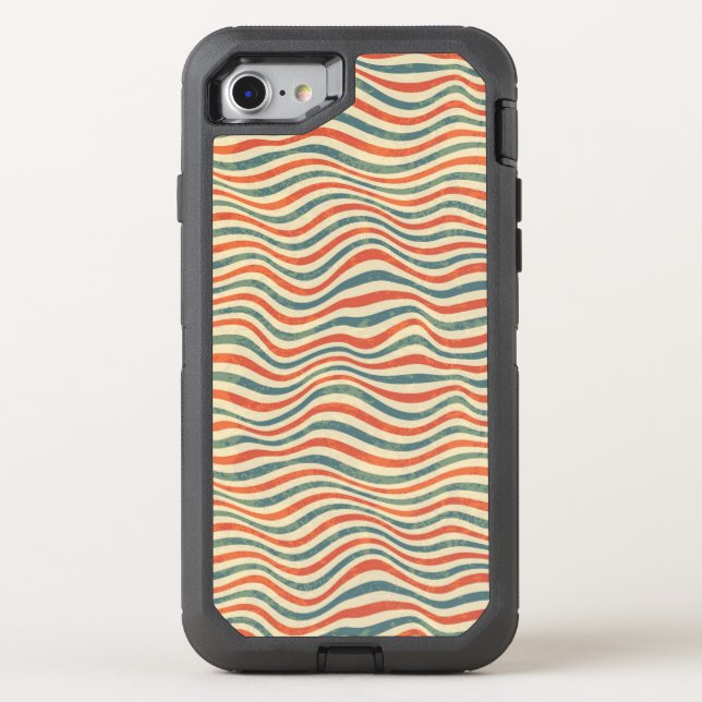 Striped pattern otterbox iPhone case (Back)