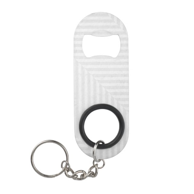 Striped pattern paper background keychain bottle opener (Front)