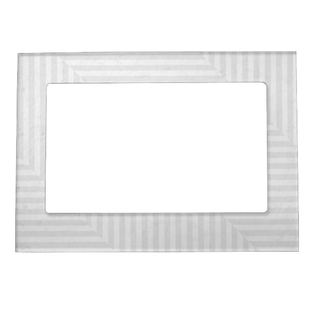 Striped pattern paper background magnetic picture frame (Front)