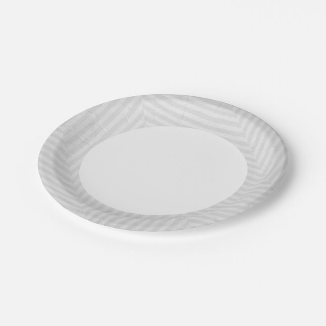 Striped pattern paper background paper plates (Angled)