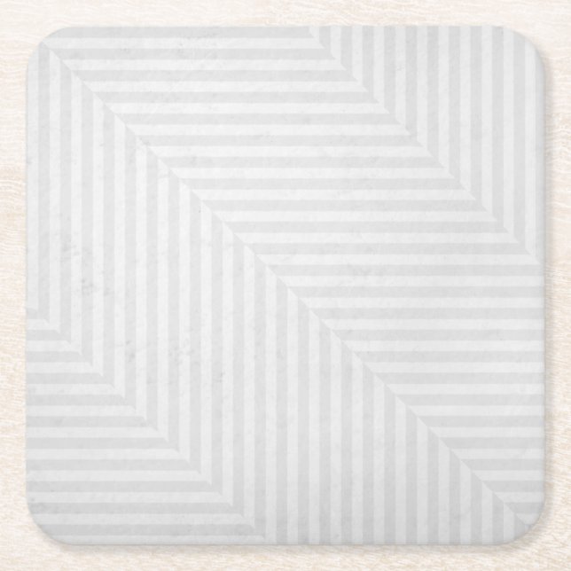 Striped pattern paper background square paper coaster (Front)