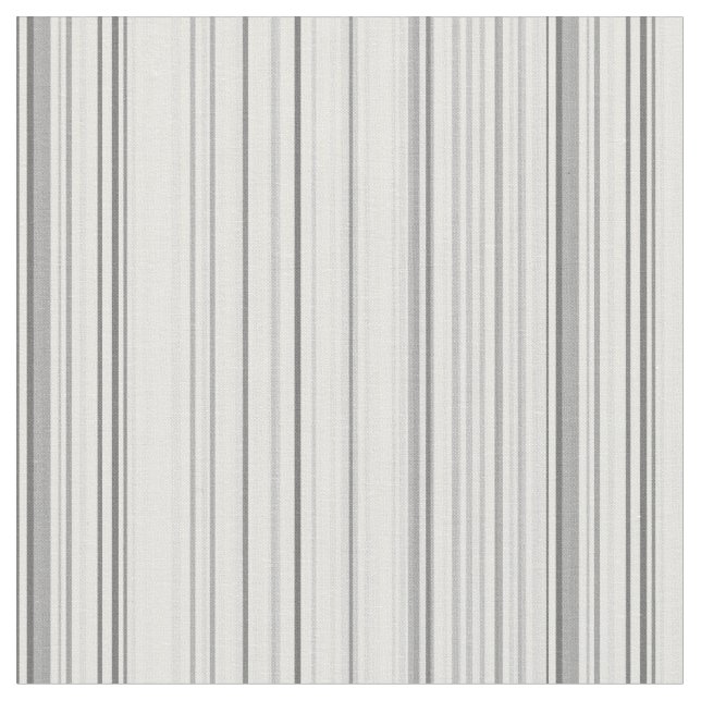 Striped Pattern Print Stripes White Grey Gray Fabric (Close Up)