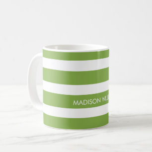 Striped Personalized Coffee Mug