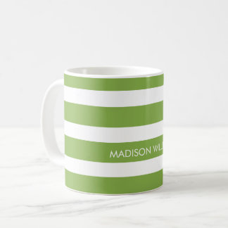 Striped Personalized Coffee Mug