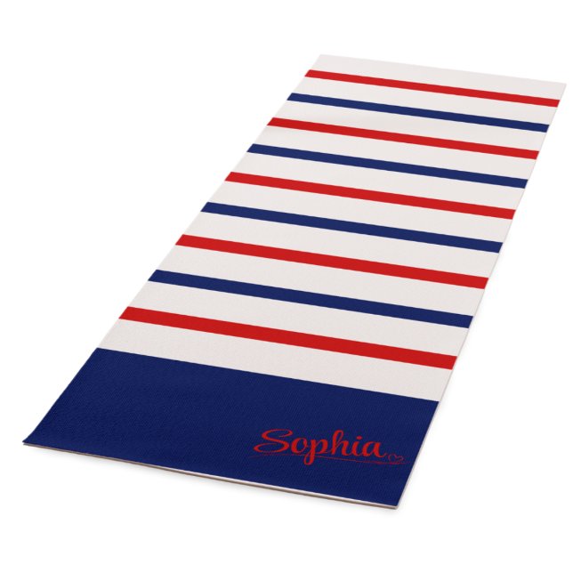 Striped Personalized Yoga Mat (Creator Uploaded)