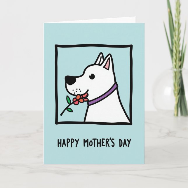 Striped Pet Mothers Day Card (Front)