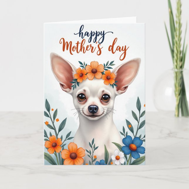 Striped Pet Portrait Card (Front)