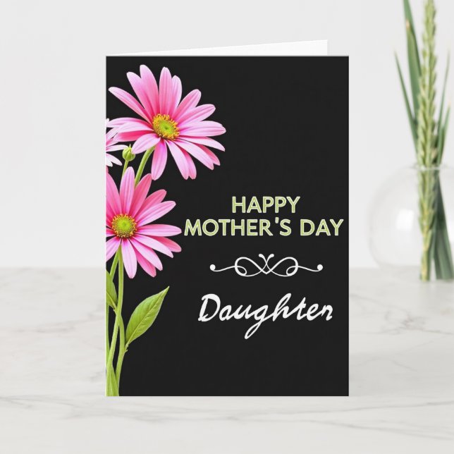 Striped Pink Blossom Best Card (Front)