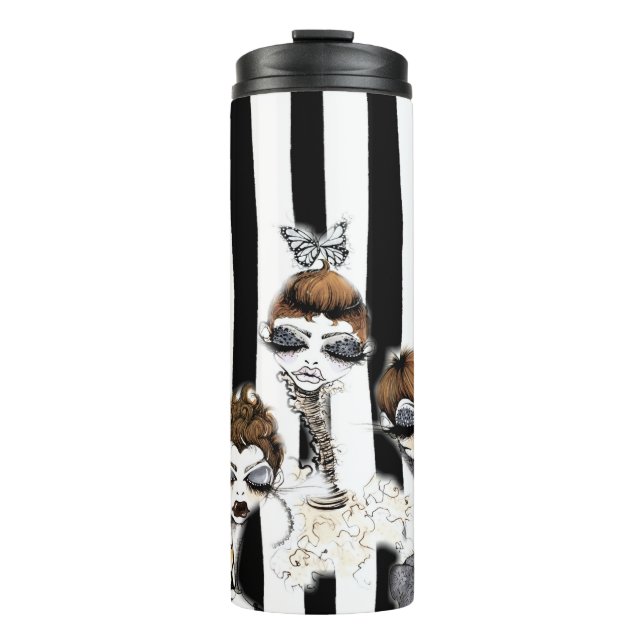 Striped Pixies Travel Cup (Front)