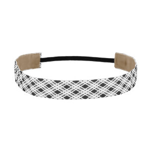 Striped Plaid Pattern Athletic Headband