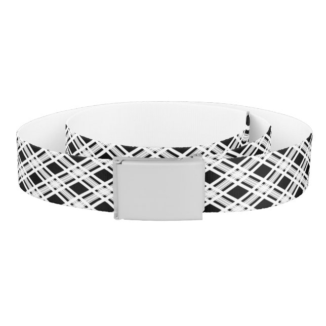 Striped Plaid Pattern Belt (Coil)