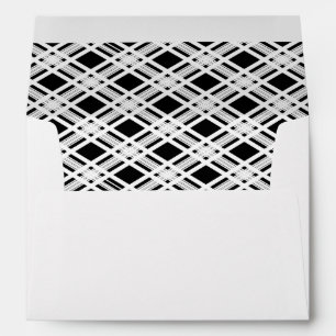 Striped Plaid Pattern Envelope
