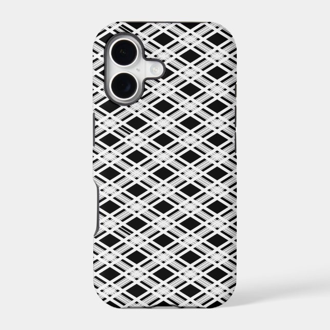 Striped Plaid Pattern Iphone Case (Back)