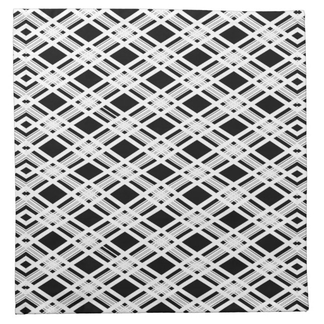 Striped Plaid Pattern Napkin (Front)