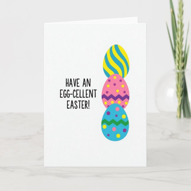 Striped Polka Dot Pattern Card (Front)