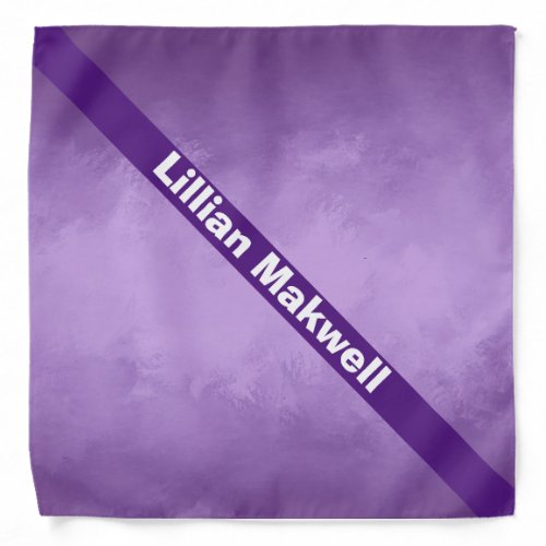 Striped Purple Cloudy personalized Bandana