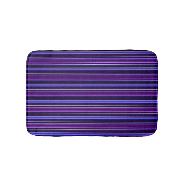 Striped Purples Bath Mat (Front)