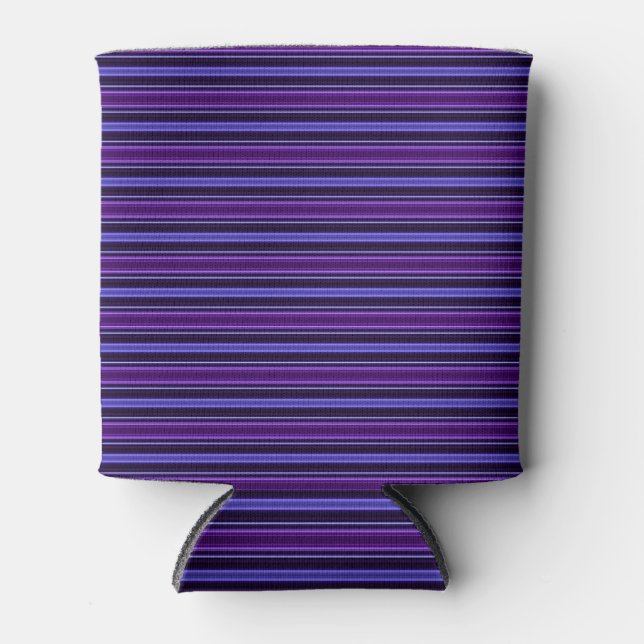 Striped Purples Can Cooler (Front)