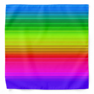 Striped rainbow bandana