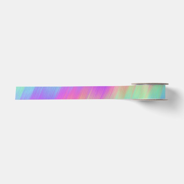 striped rainbow blend : satin ribbon (Front)