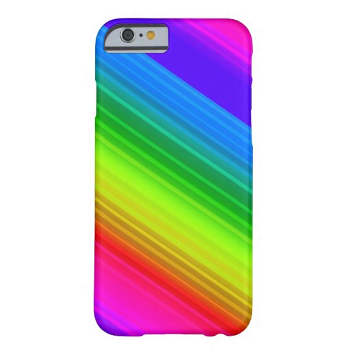 Striped rainbow barely there iPhone 6 case