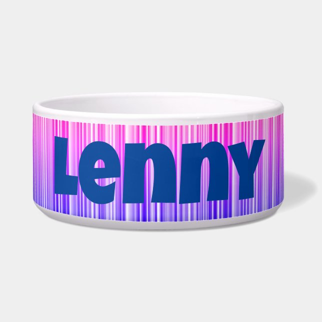 Striped rainbow colors bowl (Front)
