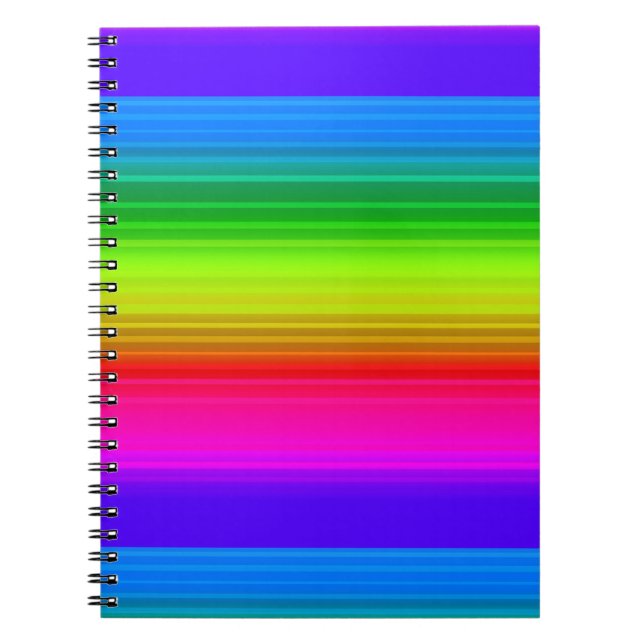 Striped rainbow notebook (Front)