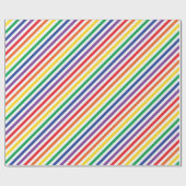 Striped Rainbow Wrapping Paper | Zazzle