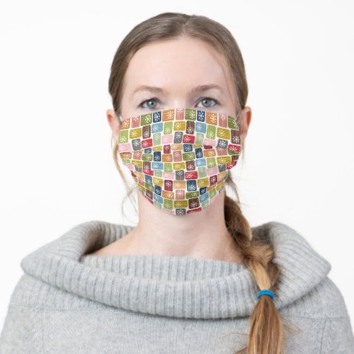 Striped Rectangles  Adult Cloth Face Mask