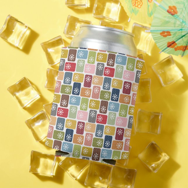 Striped Rectangles  Can Cooler (In Situ Summer)
