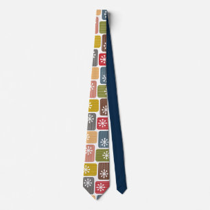 Striped Rectangles Neck Tie