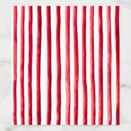 Striped Red and Pink Wedding Envelope Liner