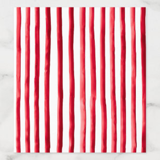 Striped Red and Pink Wedding Envelope Liner
