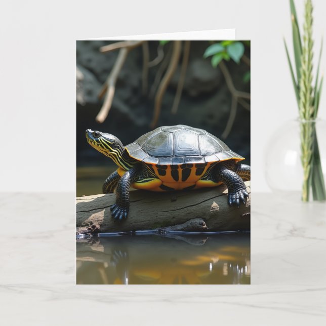 Striped Reptile Fathers Day Card (Front)