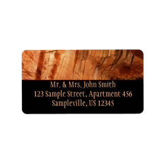 Striped Rock of Double Arch Alcove I from Zion Label