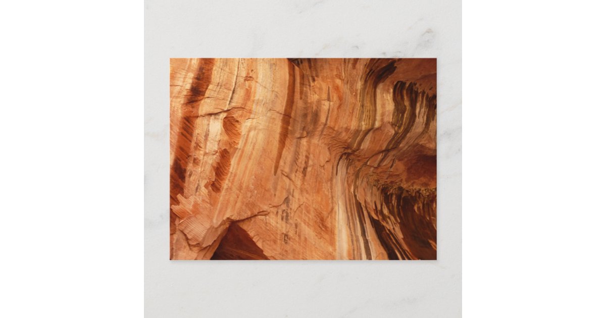 Zion Striped Rocks Striped Rock of Double Arch Alcove I from Zion Postcard | Zazzle
