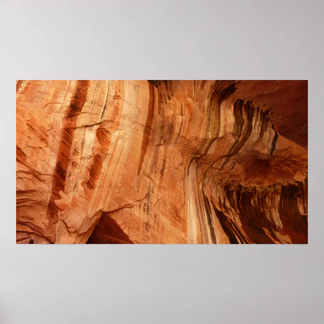 Striped Rock of Double Arch Alcove I from Zion Poster | Zazzle