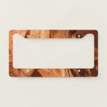 Striped Rock of Double Arch Alcove I License Plate Frame
