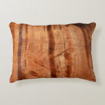 Striped Rock of Double Arch Alcove II at Zion Accent Pillow