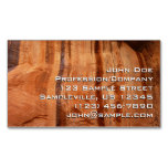 Striped Rock of Double Arch Alcove II at Zion Business Card Magnet