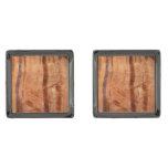 Striped Rock of Double Arch Alcove II at Zion Cufflinks