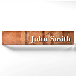 Striped Rock of Double Arch Alcove II at Zion Desk Name Plate