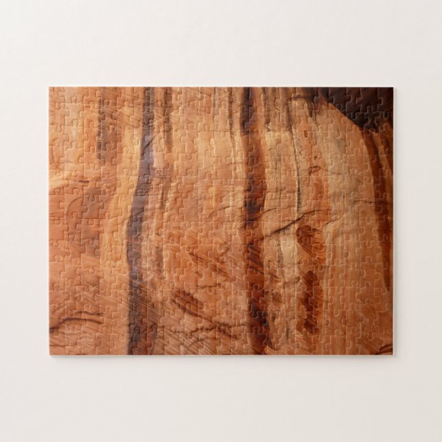 Striped Rock of Double Arch Alcove II at Zion Jigsaw Puzzle (Horizontal)