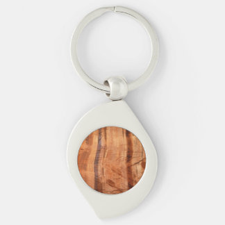 Striped Rock of Double Arch Alcove II at Zion Keychain