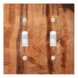 Striped Rock of Double Arch Alcove II at Zion Light Switch Cover