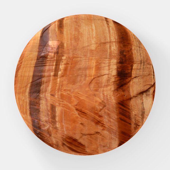 Striped Rock of Double Arch Alcove II at Zion Paperweight (Front)