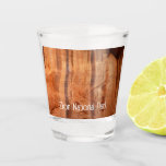 Striped Rock of Double Arch Alcove II at Zion Shot Glass