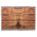 Striped Rock of Double Arch Alcove II at Zion Throw Blanket