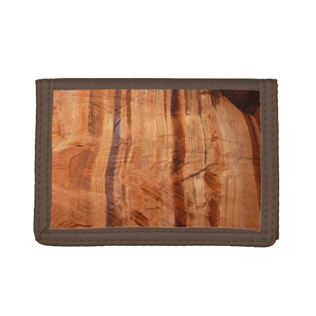 Striped Rock of Double Arch Alcove II at Zion Trifold Wallet (Front)