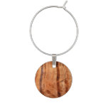 Striped Rock of Double Arch Alcove II at Zion Wine Glass Charm